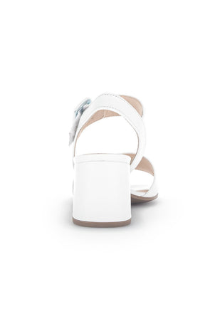 Gabor Block Heel Sandal in White
