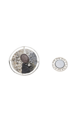 Olivia Magnetic Brooch in Grey