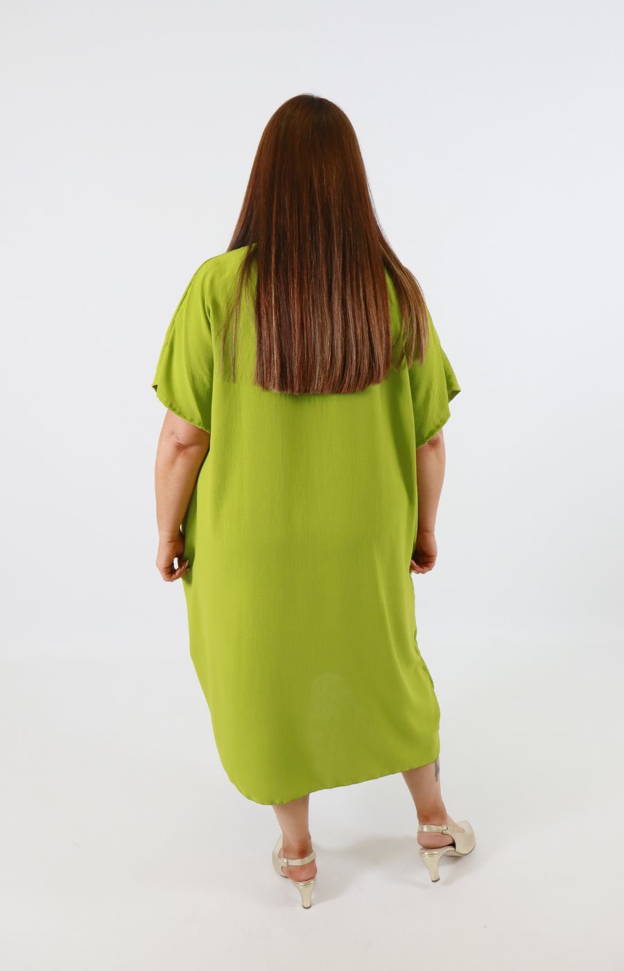 Flora Dress in Lime