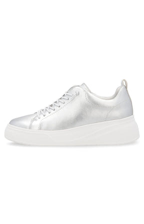 Rieker Silver Trainer with Platform Sole