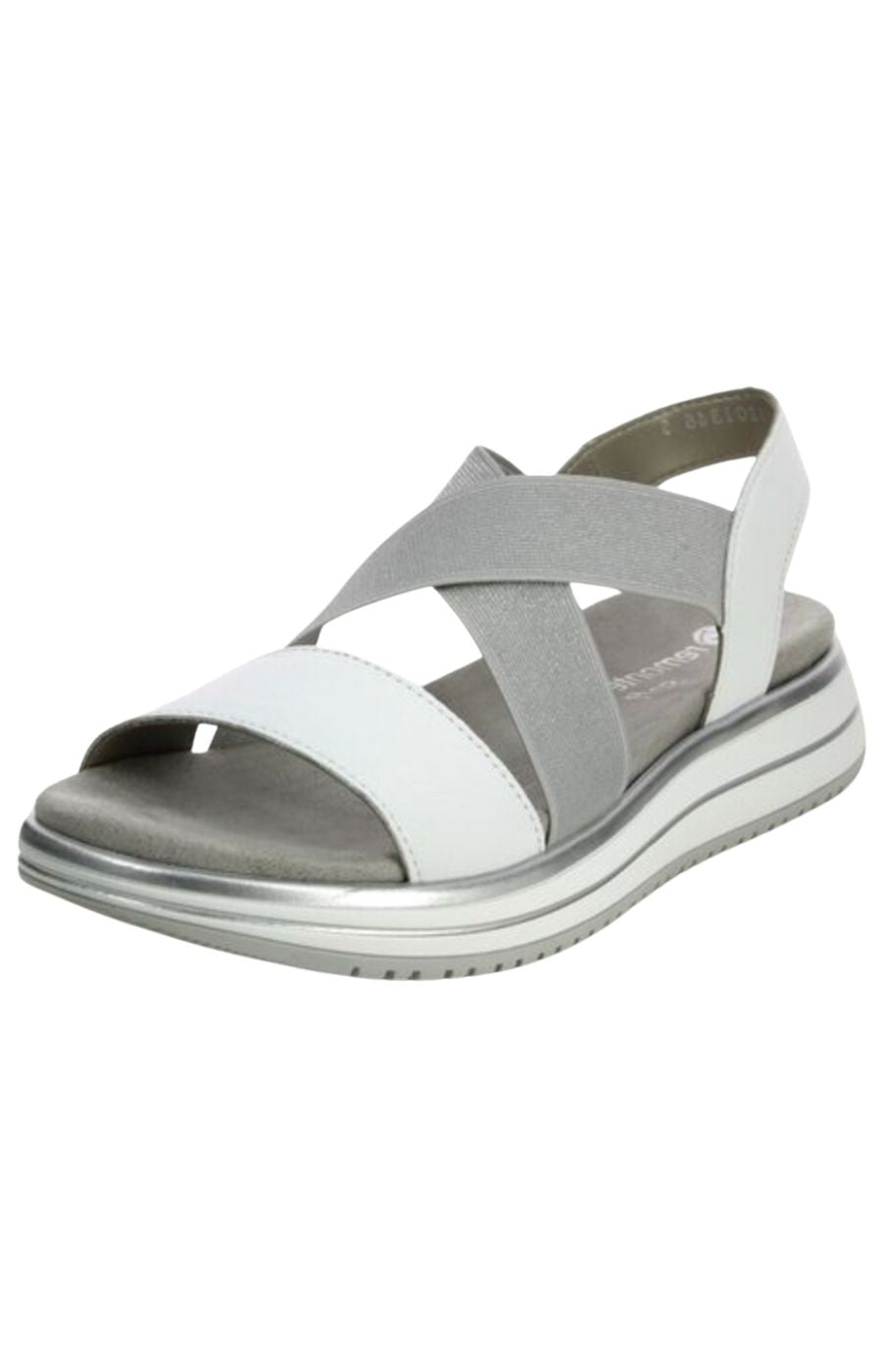 Remonte Wedge Sandal in Silver