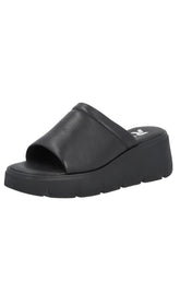 Rieker Platform Sandal in Black