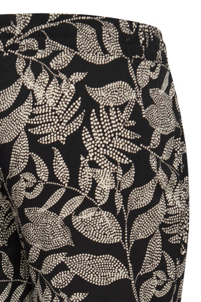 Fransa Plus Culottes in Speckled Leaf Print