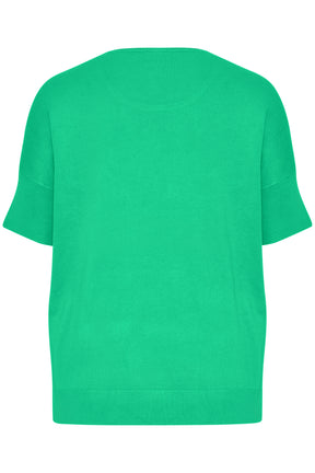 Simple Wish Clia Knitted Top in Green