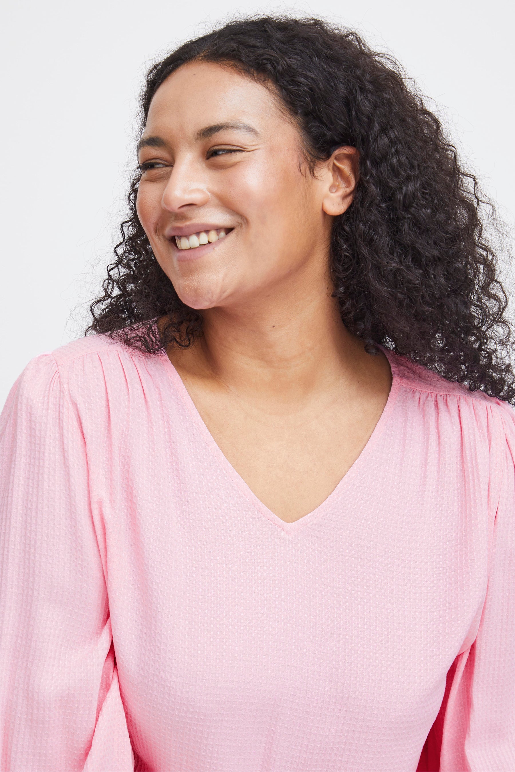 Simple Wish Oline Blouse in Pink