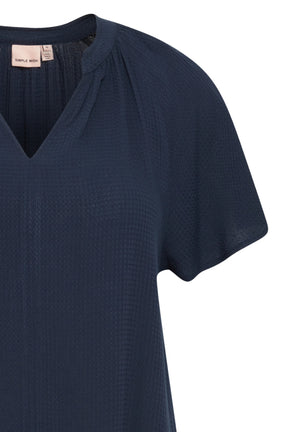 Simple Wish Oline Dress in Navy