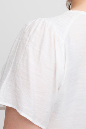 Simple Wish Mea Blouse in White