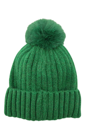 PomPom Hat in Green