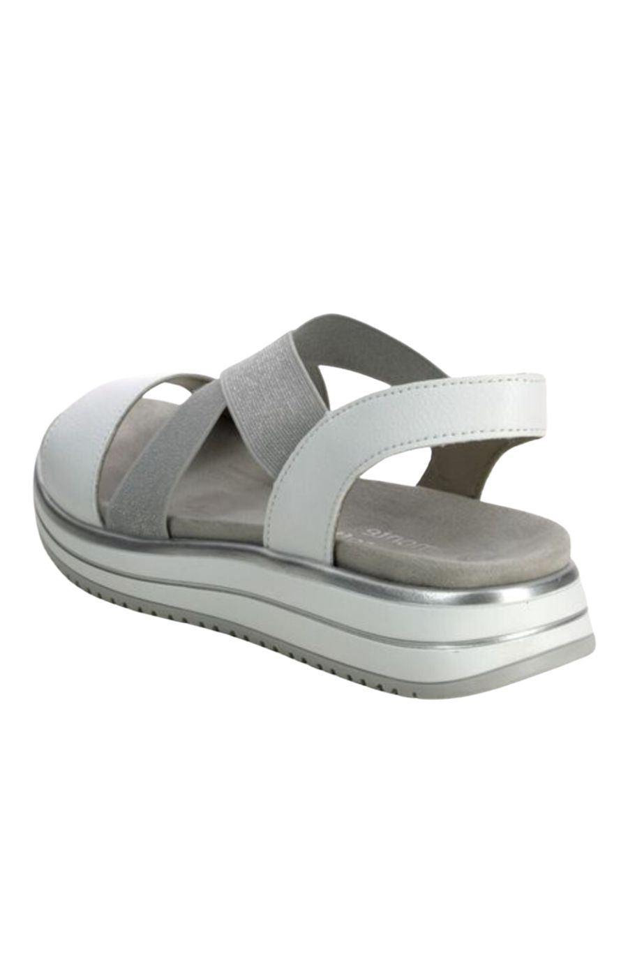 Remonte Wedge Sandal in Silver
