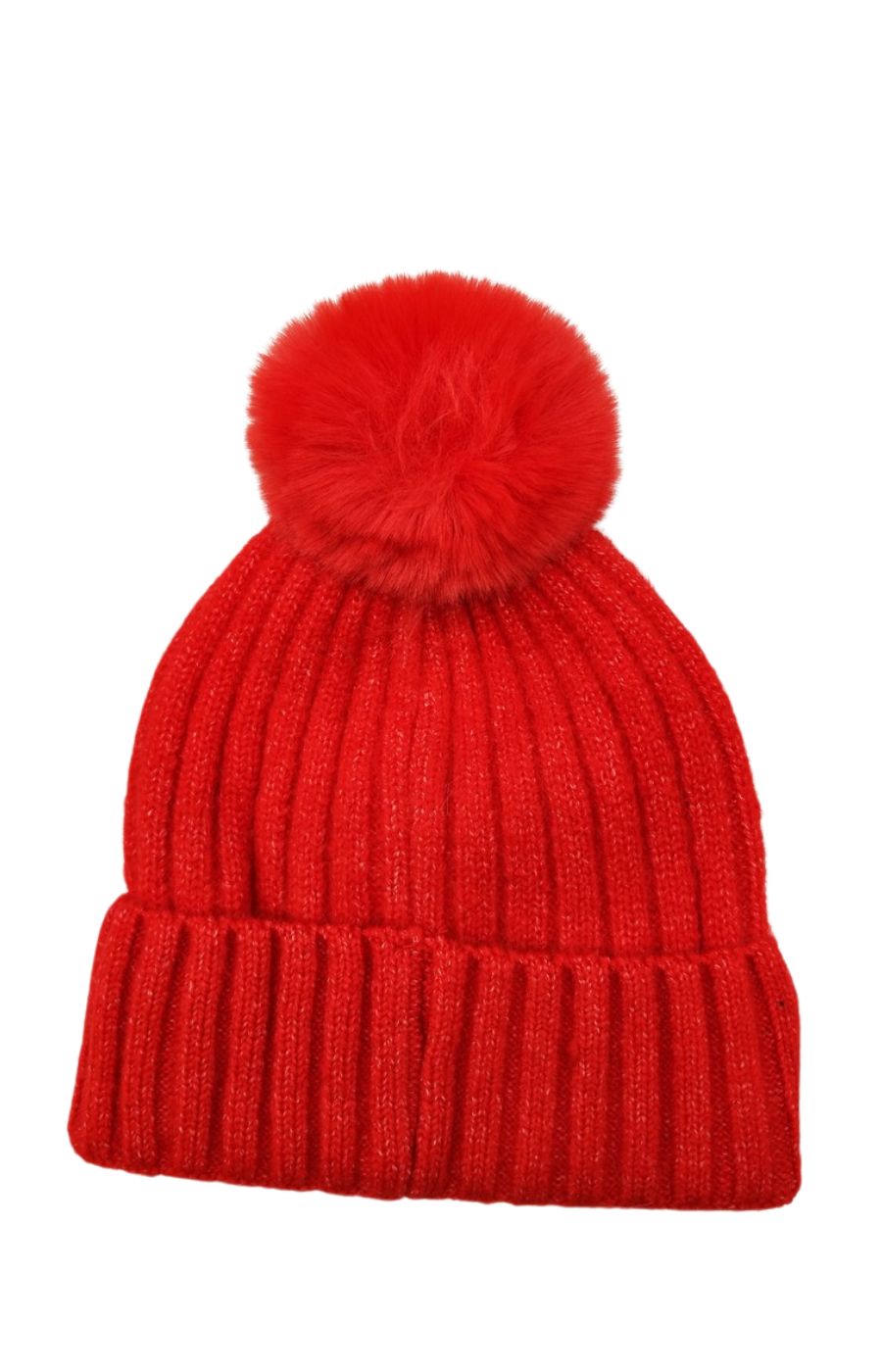 PomPom Hat in Red