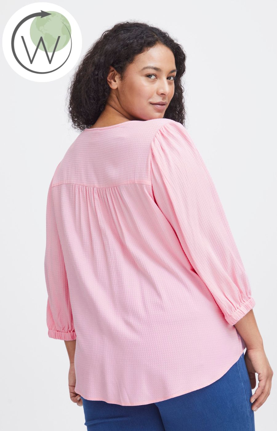 Simple Wish Oline Blouse in Pink