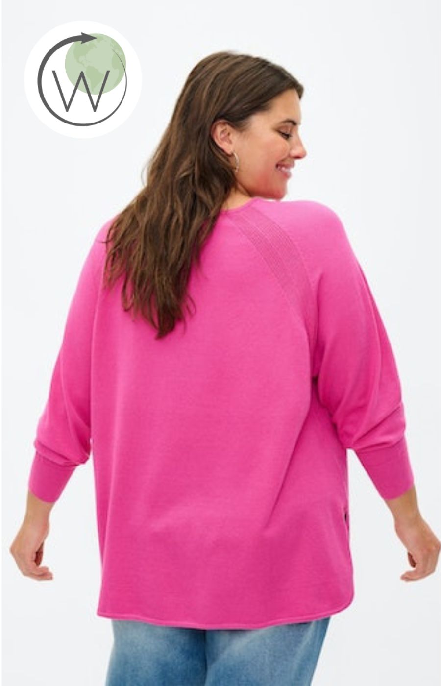 Zizzi Mella Pullover in Pink