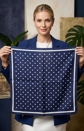 Iris Scarf in Navy
