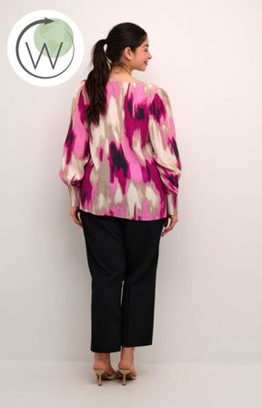 Kaffe Curve Alona Blouse in Pink