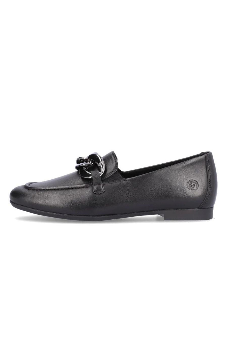 Remonte Chain Loafer in Black