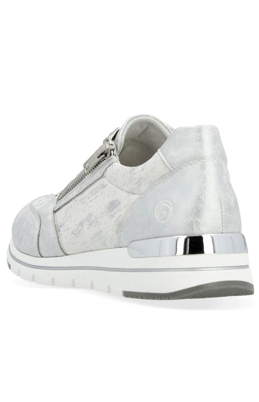 Remonte Wedged Trainer in Silver