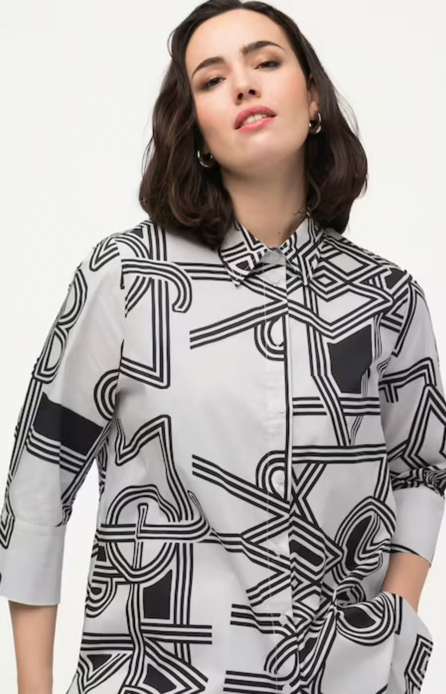 Ulla Popken Geometric Shirt