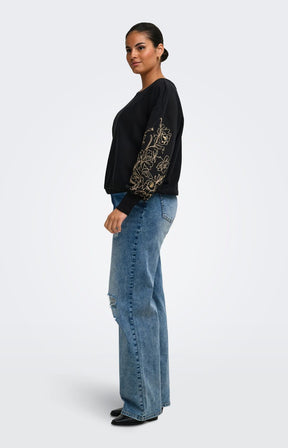 Only Carmakoma Deborah Sweater in Black