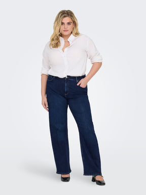 Only Carmakoma Willy Wide Jeans in Dark Blue