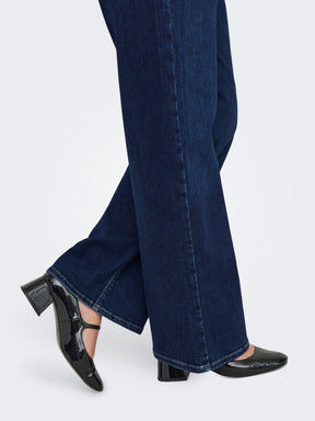 Only Carmakoma Willy Wide Jeans in Dark Blue