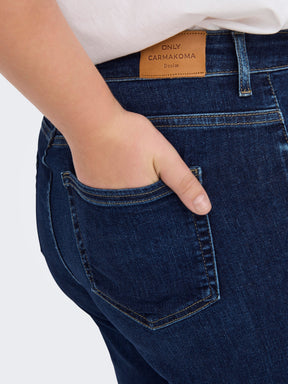Only Carmakoma Willy Wide Jeans in Dark Blue
