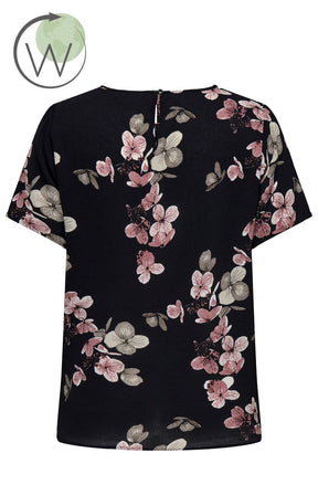 Only Carmakoma Vica Blouse in Black Autum