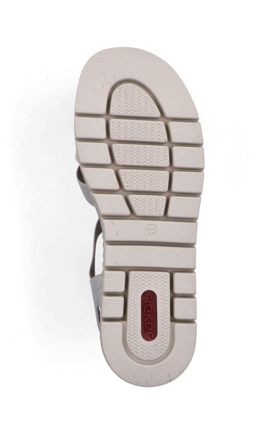 Rieker Braided Silver Sandal