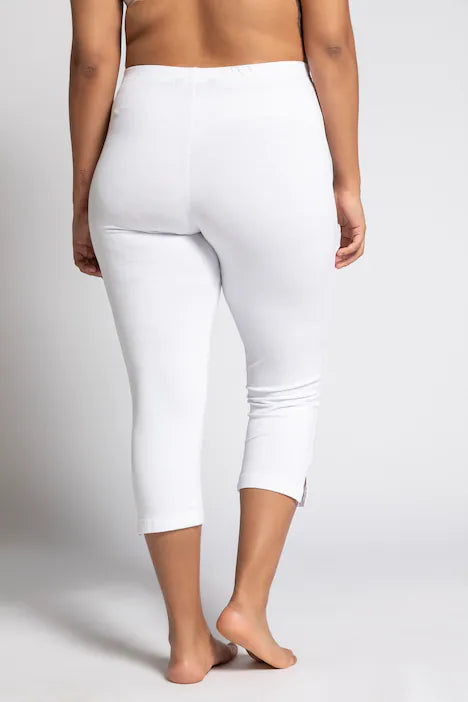 Women's plus size discount white capri leggings