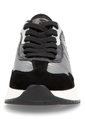 Rieker Trainer in Silver and Black