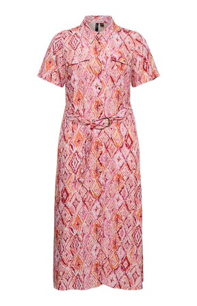 Vero Moda Curve Joy Dress in Coral