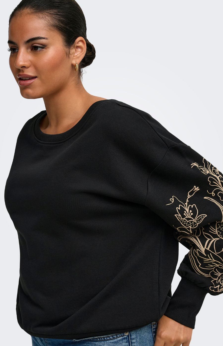 Only Carmakoma Deborah Sweater in Black