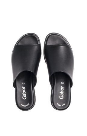 Gabor Slip on Sandal in Black