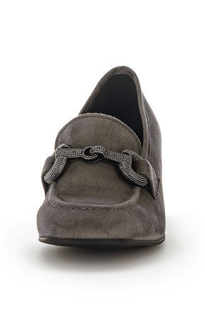 Gabor Court Chain Heel in Grey