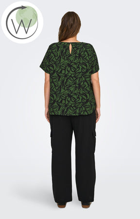 Only Carmakoma Vica Blouse in Rifle Green