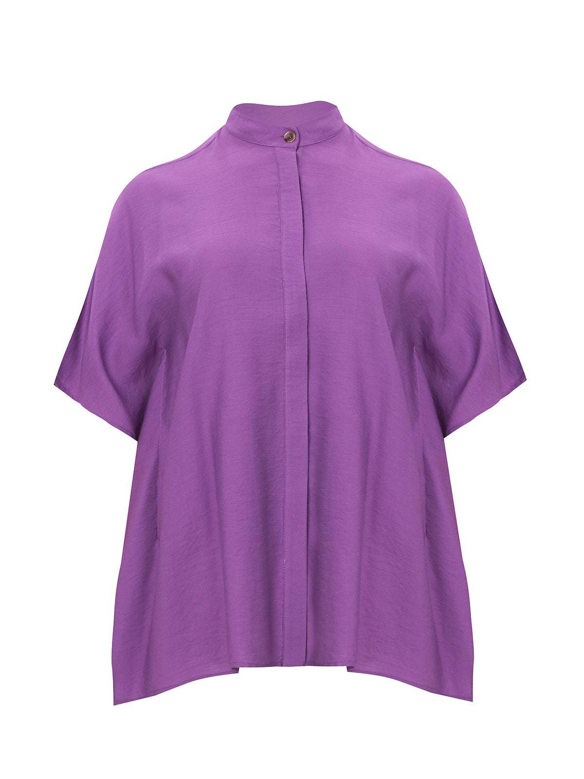 Mat Button Down Shirt in Purple
