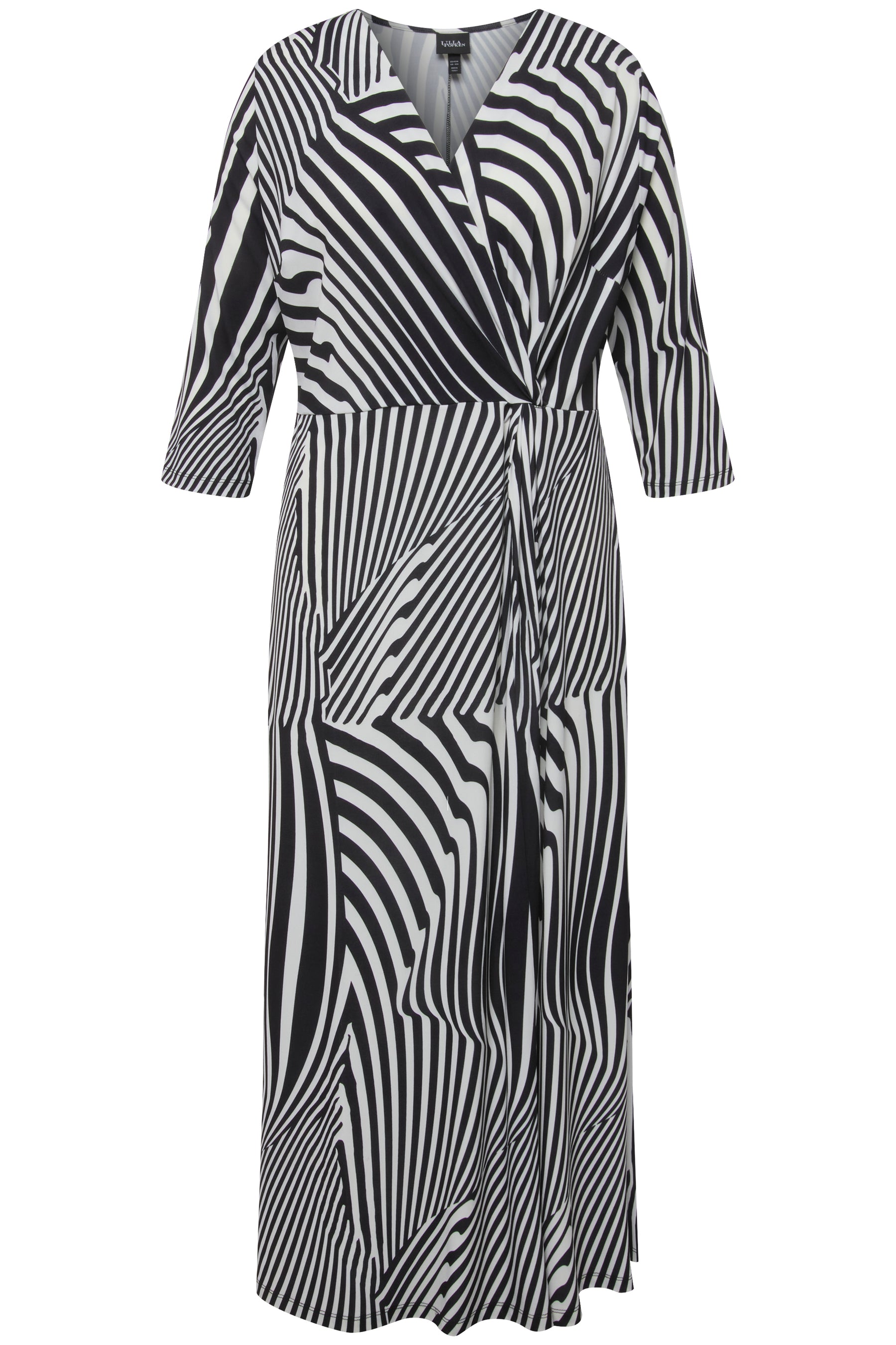Ulla Popken Illusion Striped Dress