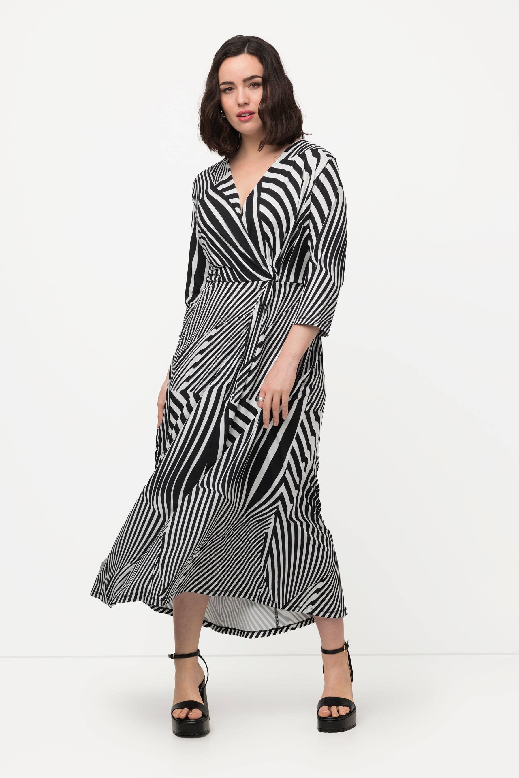 Ulla Popken Illusion Striped Dress