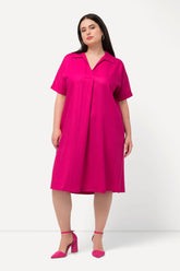Ulla Popken Collared Pink Dress