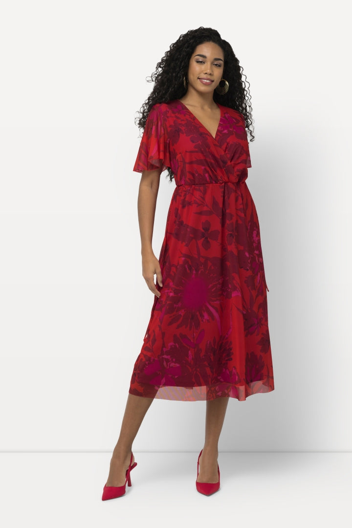 Ulla Popken Floral Red Dress