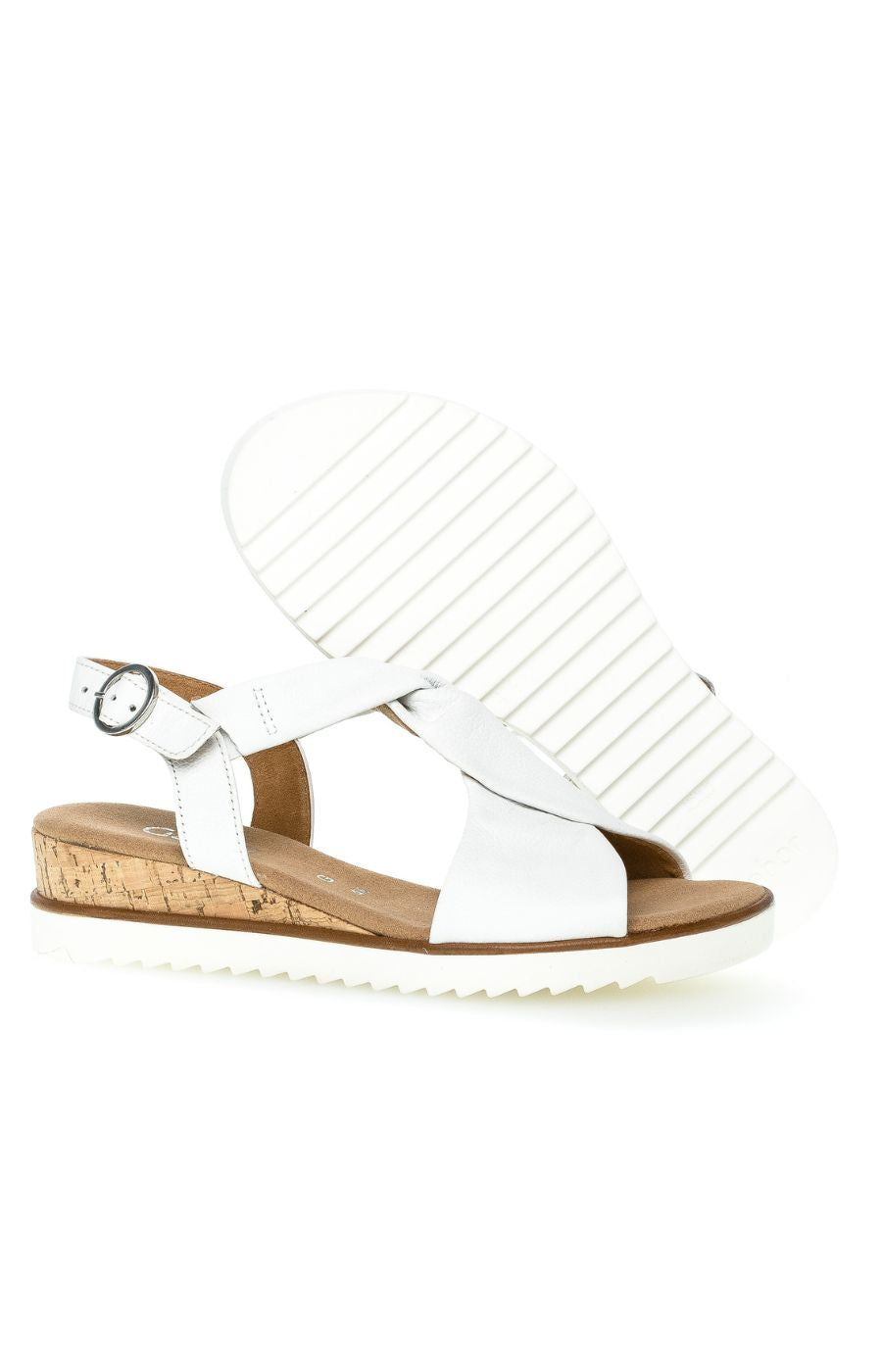 Gabor Twist Sandal in White