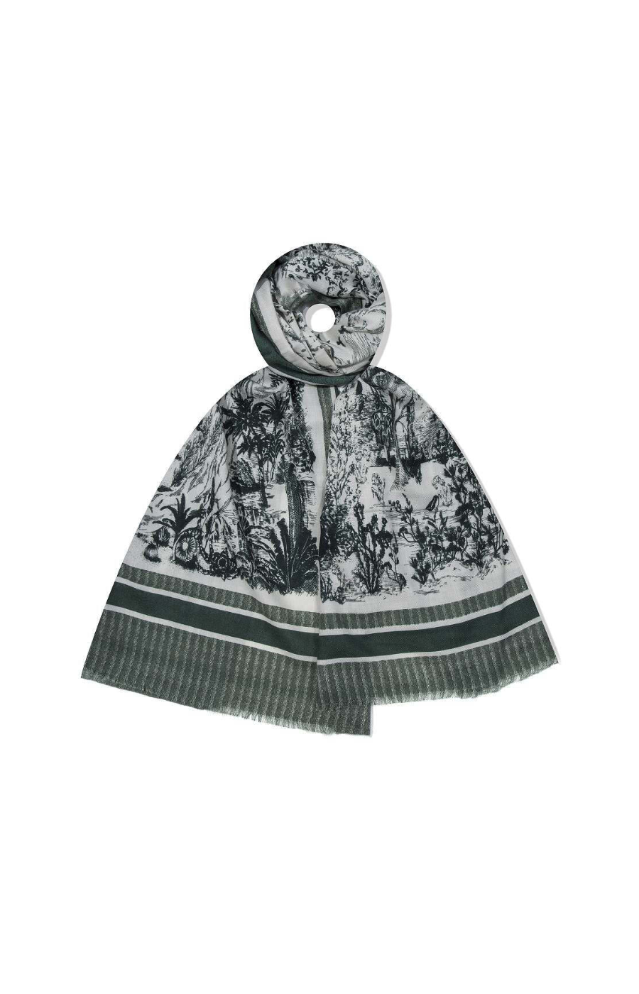 Maple Scarf in Green