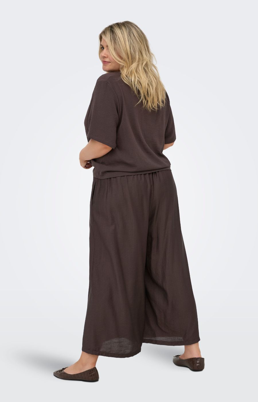 Only Carmakoma Joanna Trousers in Brown
