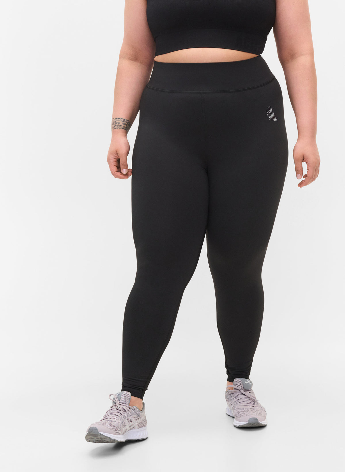 Active by Zizzi Basic Leggings in Black 