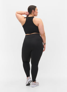 Active by Zizzi Basic Leggings in Black 