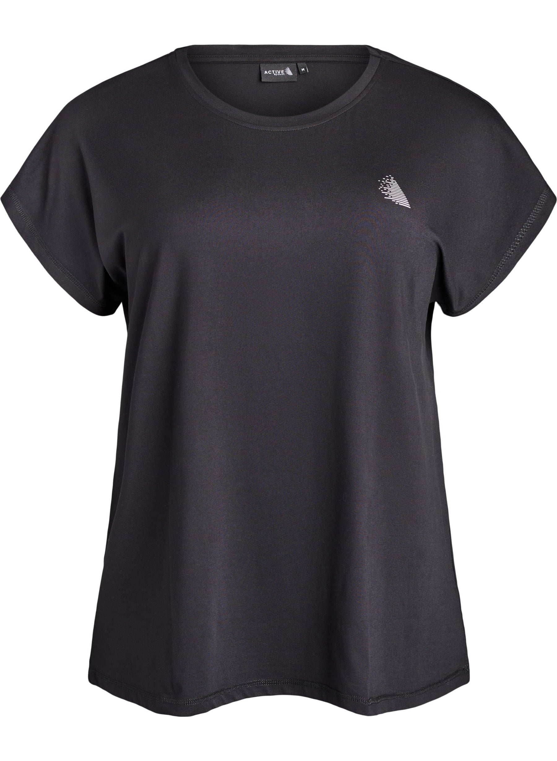 Active by Zizzi Basic T-Shirt in Black 