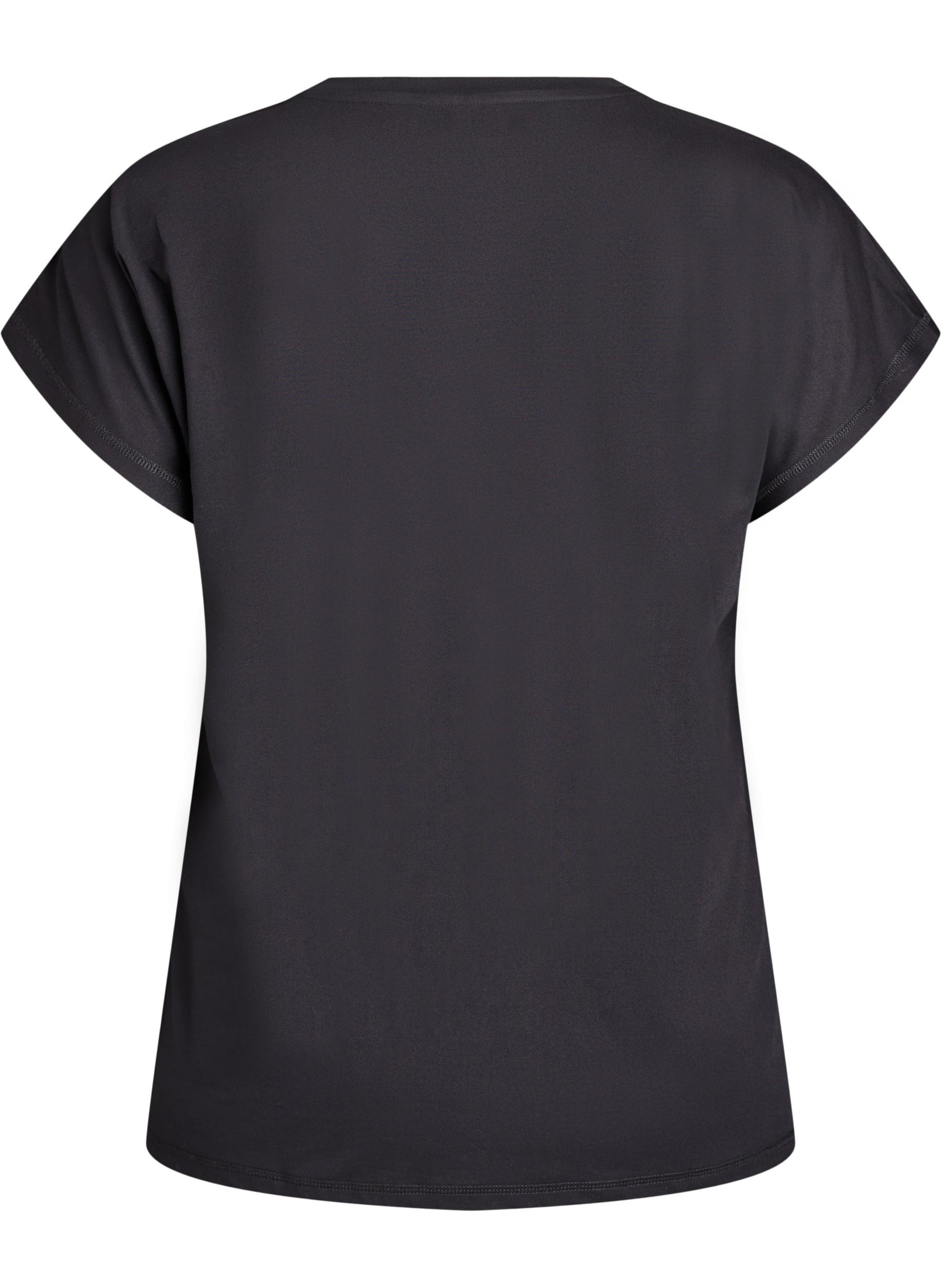 Active by Zizzi Basic T-Shirt in Black 