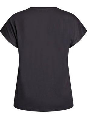 Active by Zizzi Basic T-Shirt in Black 