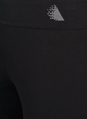 Active by Zizzi Cotton Leggings in Black 
