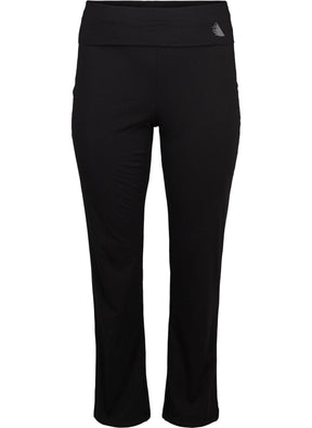 Active by Zizzi Cotton Leggings in Black 