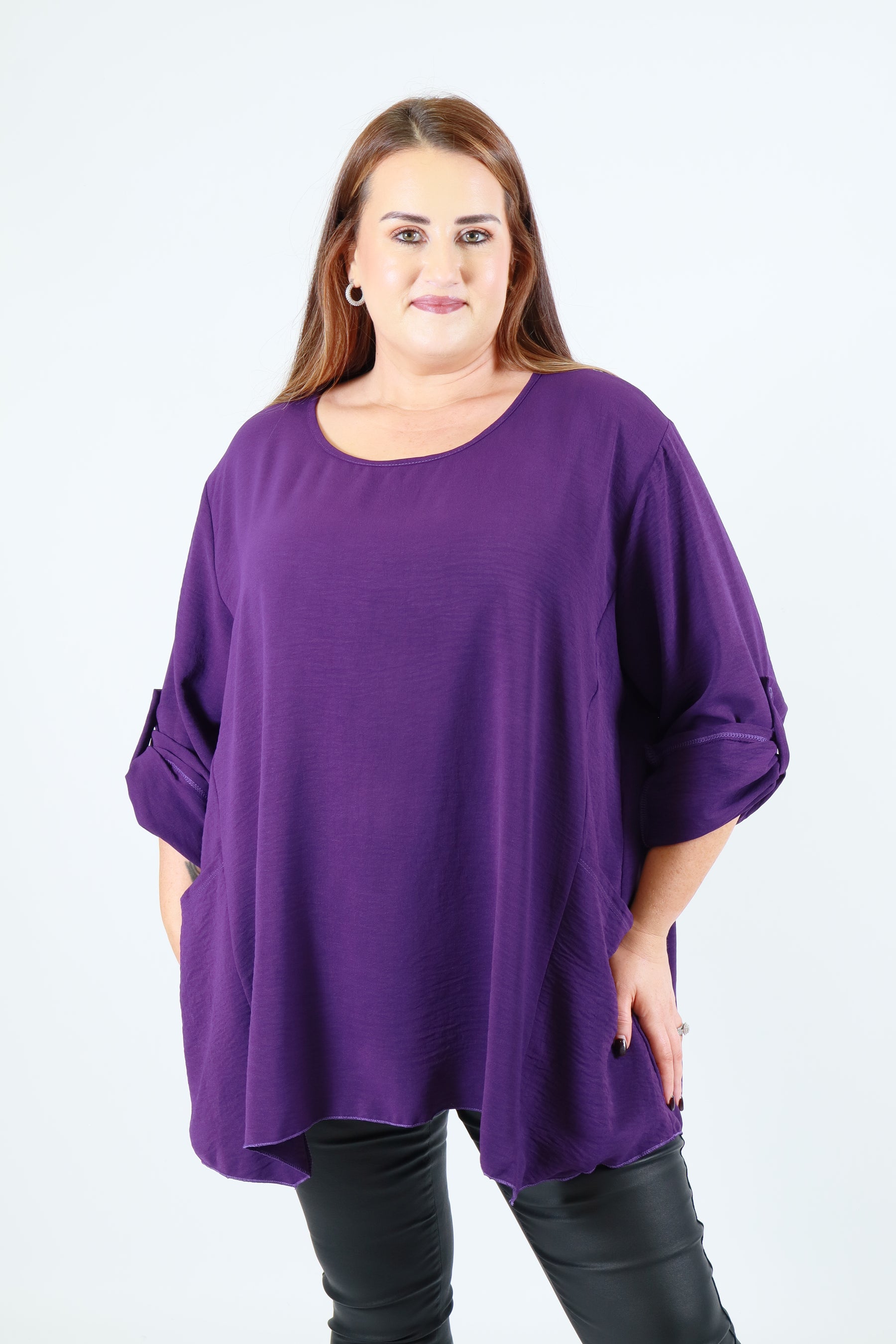 Ada Blouse in Grape